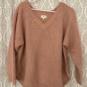 Oversized Dusty Pink Sweater